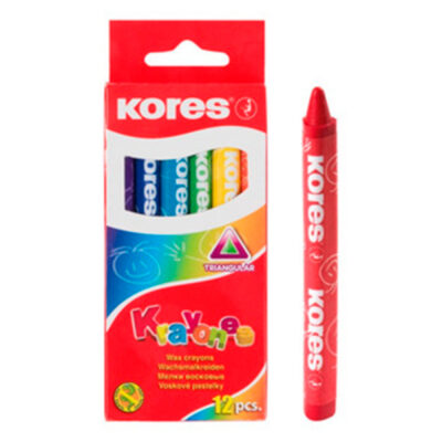 CREYON DE CERA JUMBO 12 COLORES KORES