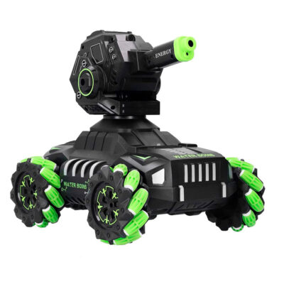 CARRO TANQUE 2.4G R-C ACROBATICO BLINDADO VERDE