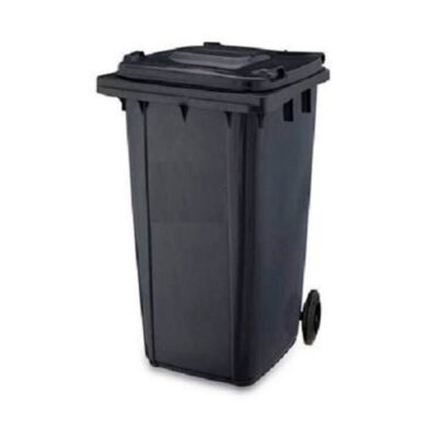 CONTENEDOR DE BASURA NEGRO C-RUEDAS 240 Lits *TORMES