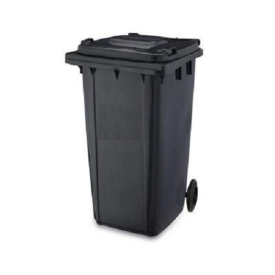 CONTENEDOR NEGRO CON RUEDAS-PEDAL 120 Lits *TORMES