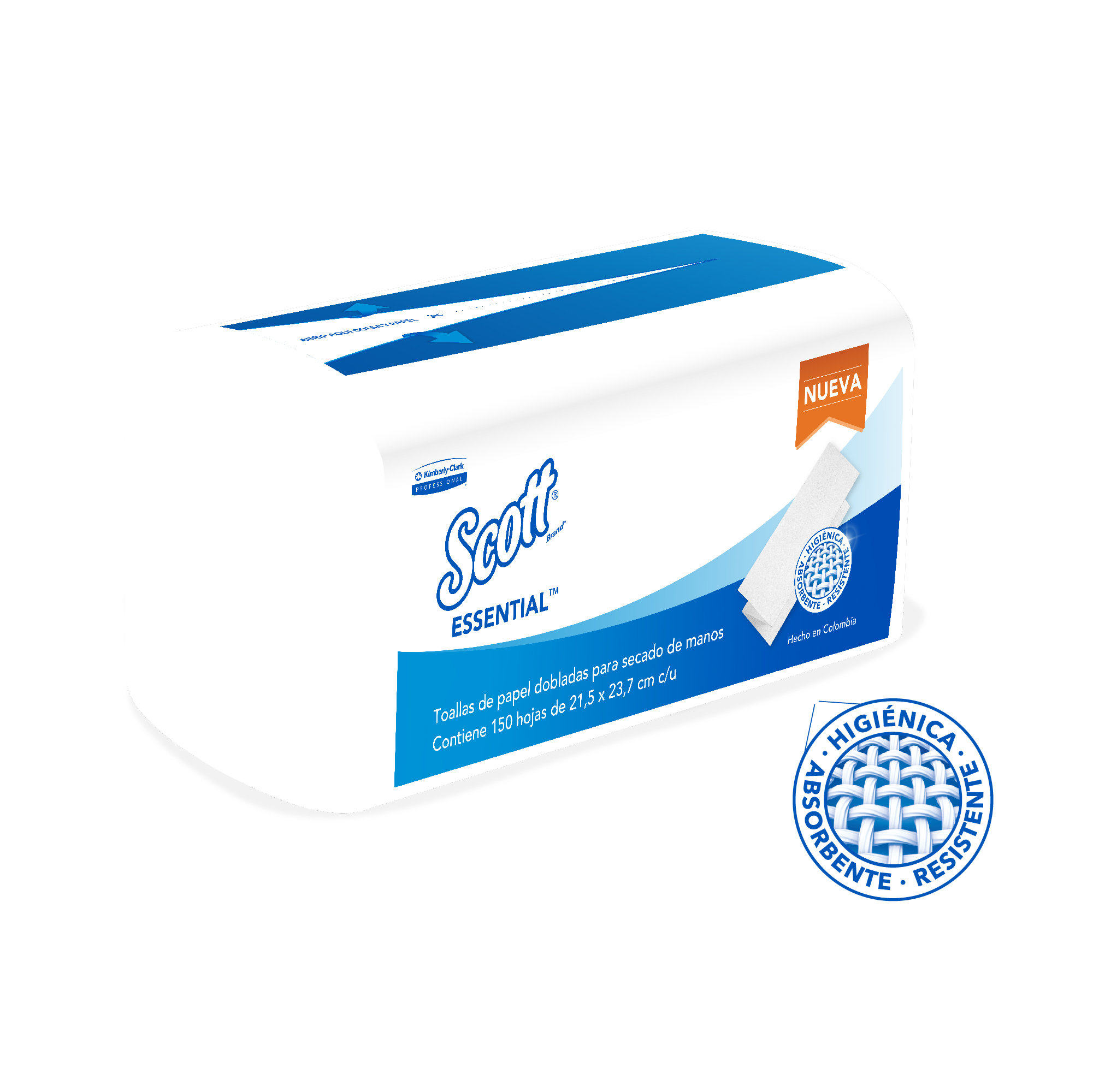 TOALLA MULTIFOLD SCOTT® AIRFLEX  BAG 25 x 150 en Z Blanca-  SKU. 30240602