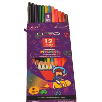 CREYON LEVO 12 COLORES