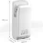 Secador de Manos Profesional  BLANCO. Input Power:650-2400W  Voltage: 110V 50Hz