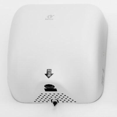 Secador de Manos Metal  BLANCO de Sensor.  Voltage:110V Input Power:1800W Frequency: 50Hz