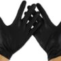 GUANTE DE NITRILO NEGRO L  1*10*100