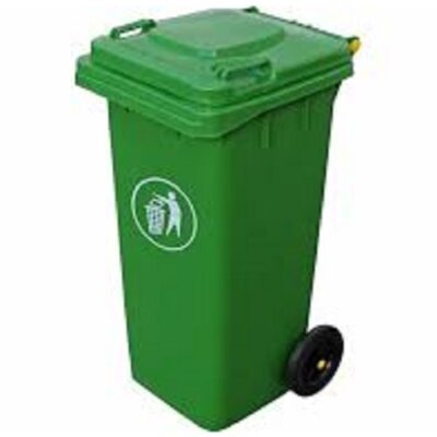 CONTENEDOR DE BASURA VERDE C-RUEDAS 240 Lits *TORMES